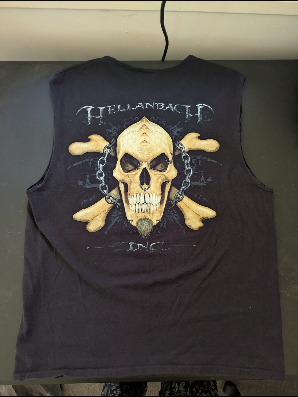 Hellanbach Black Skull Graphic Men’s Tank Top